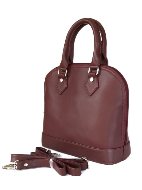 Alma Handbag plain leather