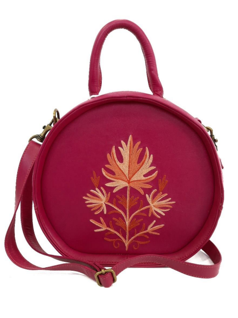 Julia Round Deep Pink Handbag